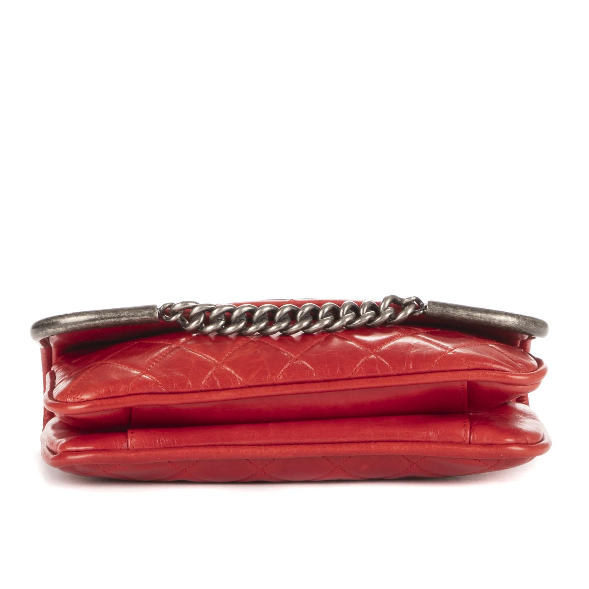 Thumbnail - Chanel Crossbody Bags - Chain Single Flap - Gr. unisize - in Rot - für Damen