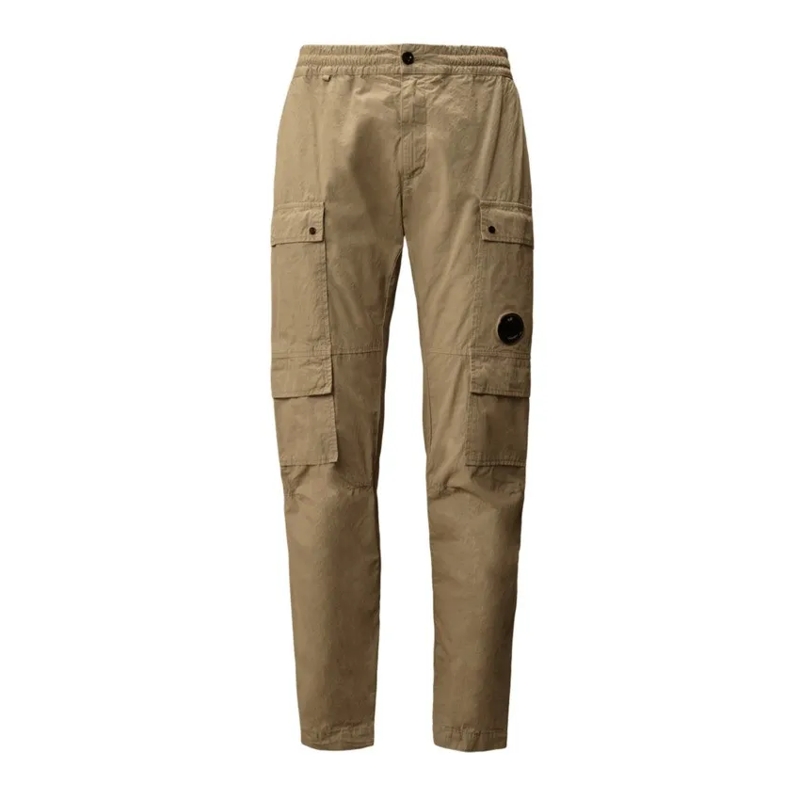 CP Company Pantalon de costume Relaxed Fit Cargo Trousers With Adjustable Waistba Brown