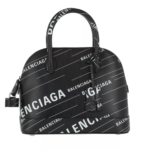 Balenciaga Ville Tophandle Bag S Allover Print Noir Rymlig shoppingväska