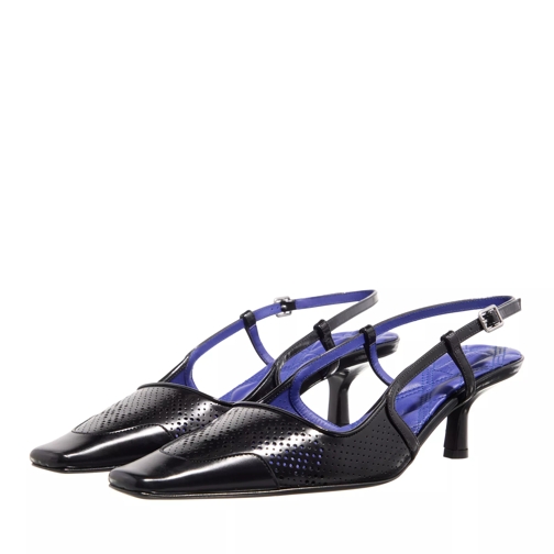 Burberry Chisel Sling-Back Pump Black Tacchi