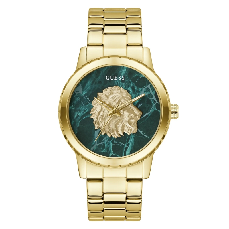 Guess Quarzuhr Quarz-Analoguhr Monarch gold