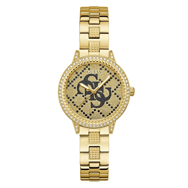 Guess Quarzuhr Quarz-Analoguhr G Lace gold