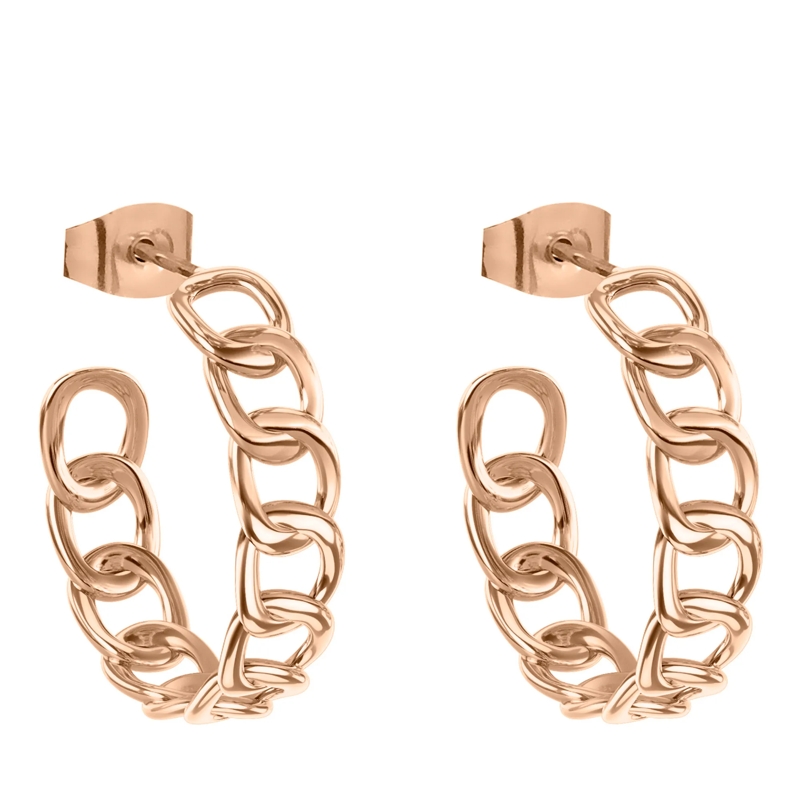 Liebeskind Berlin Ohrstecker Edelstahl Chunky Chain rose(Image 4)
