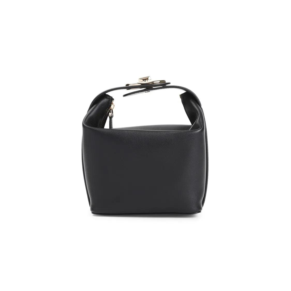 VALENTINO Shopper - Vlogo The Bold Edition Black Lamb Leather Mini Bag - Gr. unisize - in Schwarz - für Damen