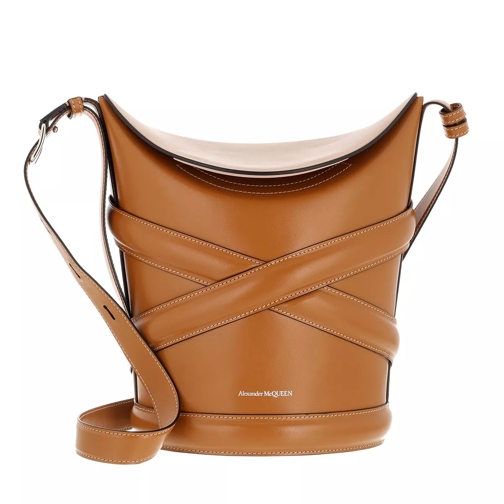 Alexander McQueen Handbag Leather Tan Borsa a secchiello