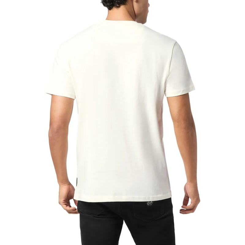 Philipp Plein T-Shirt T-Shirt Rundhalsausschnitt Ss Signature weiss(Image 2)