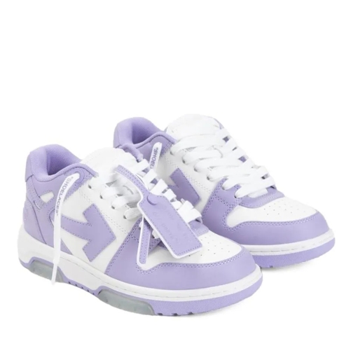 Off-White Lilac Leather Out Of Office Sneakers Purple scarpa da ginnastica bassa