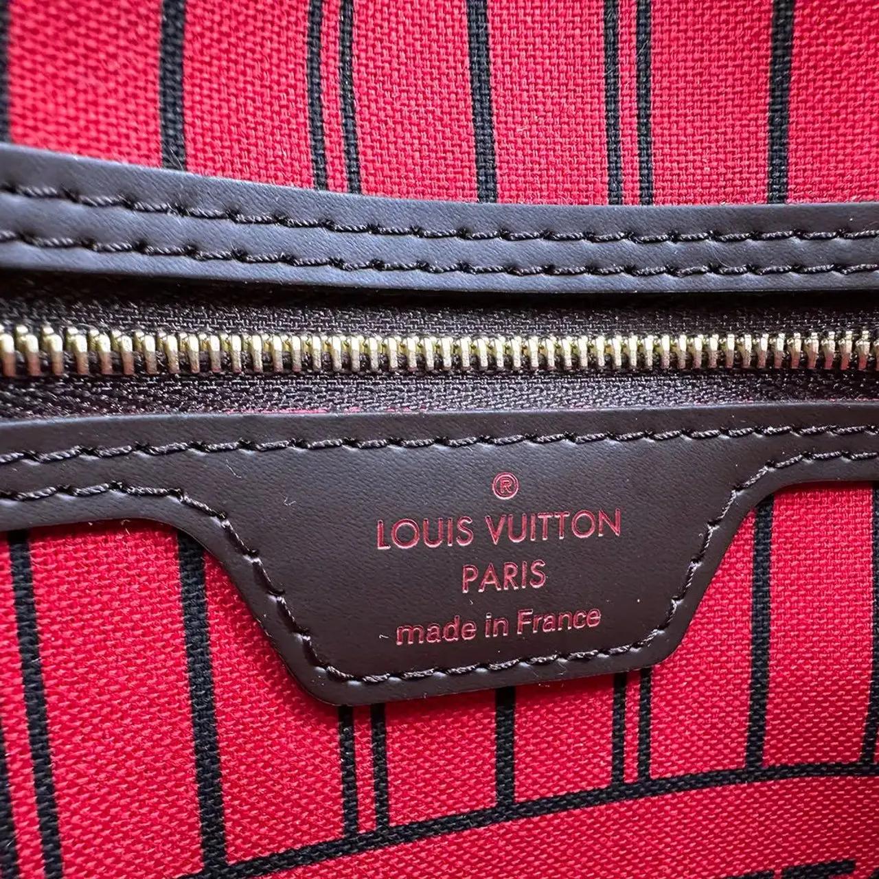 Thumbnail - Louis Vuitton Shopper - Louis Vuitton Neverfull PM Damier Ebene Canvas N41 - Gr. unisize - in Braun - für Damen