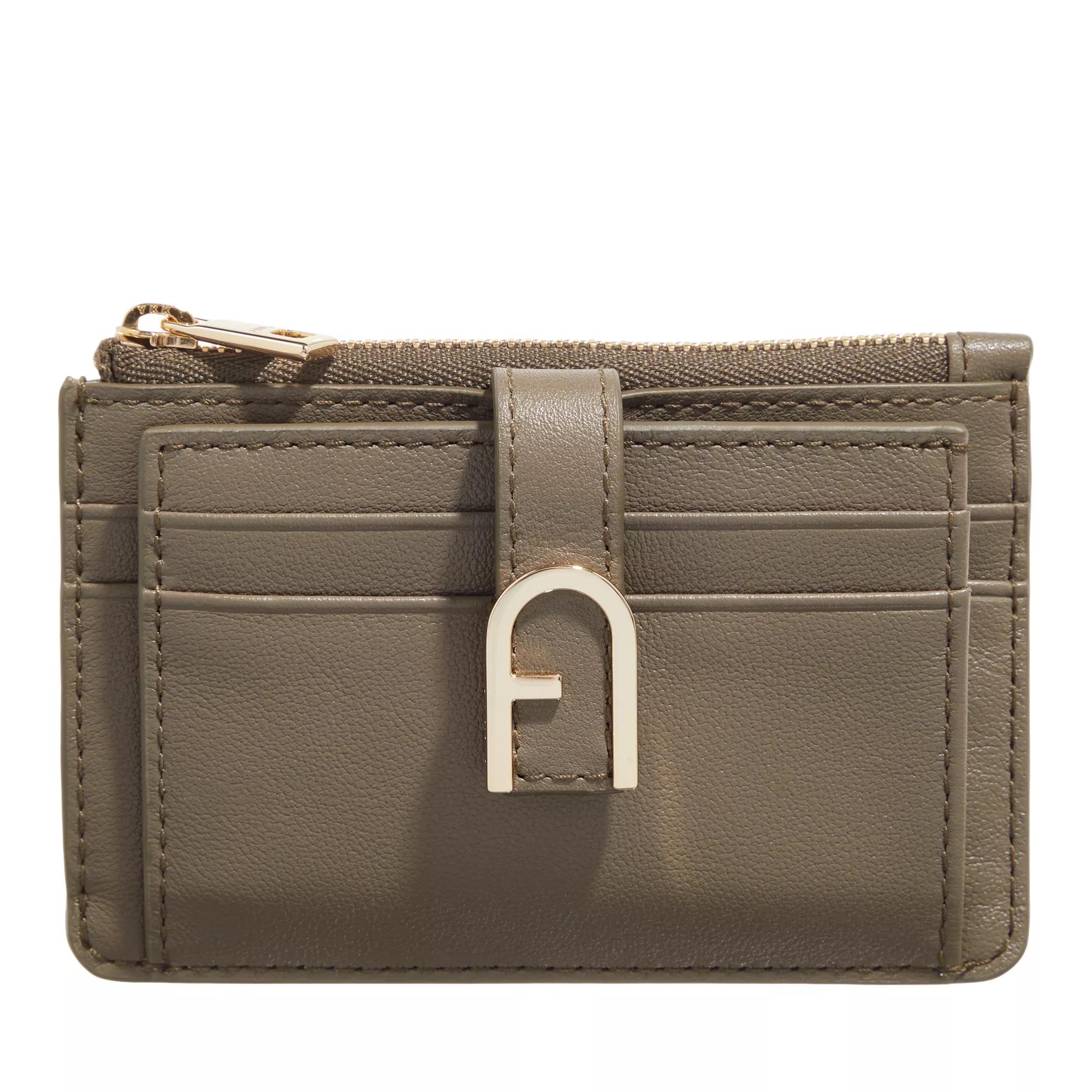 Furla Portemonnaie - Furla Flow M Card Case - Gr. unisize - in Grün - für Damen