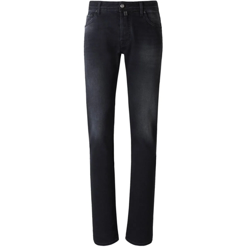 Jacob Cohen Skinny Leg Jeans Washed Slim Jeans schwarz