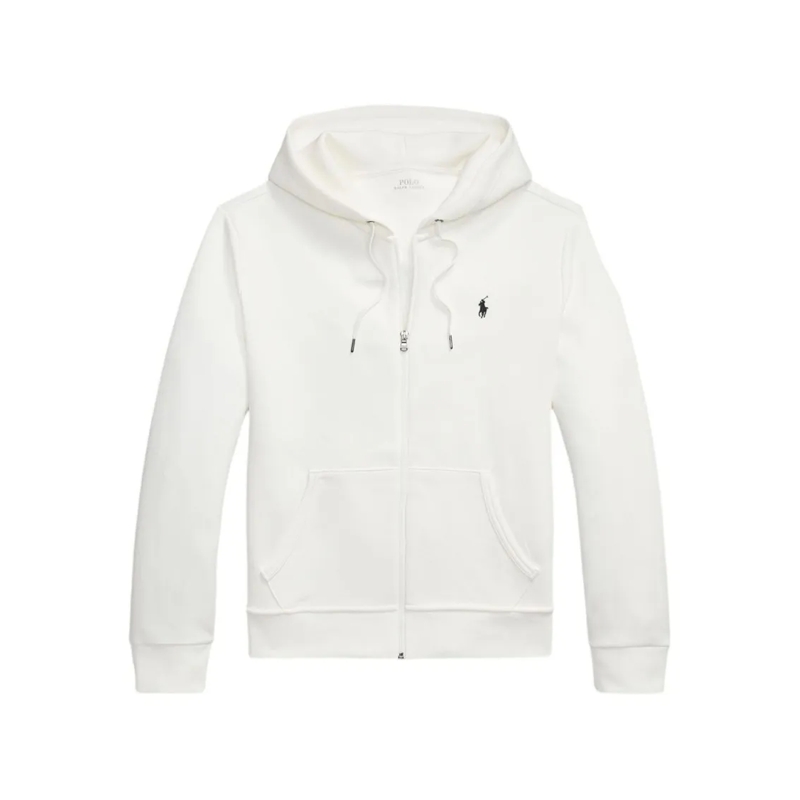 Polo Ralph Lauren  Zip-Up Hoodie With Adjustable Drawstring White