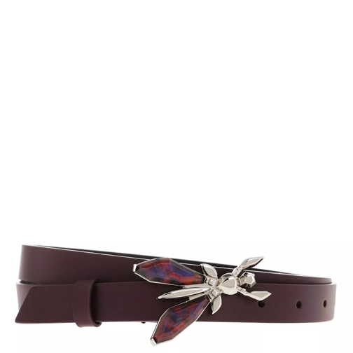 Patrizia Pepe Belt Marble Violet Swan Leather Belt