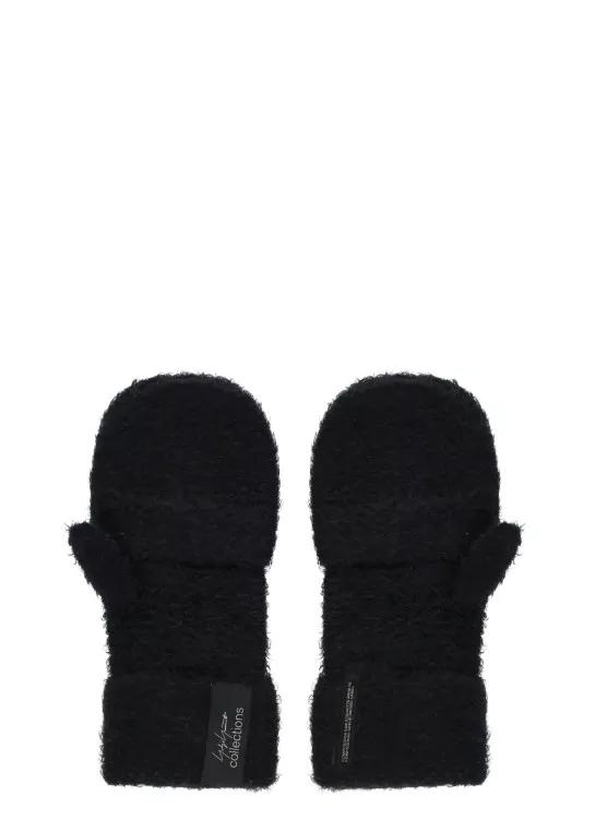 Yohji Yamamoto Handschuhe - Black Boucle Gloves - Gr. S - in Schwarz - für Damen