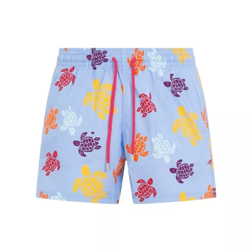 Vilebrequin Multicolor Moorise Tarta Swim Shorts Blue 