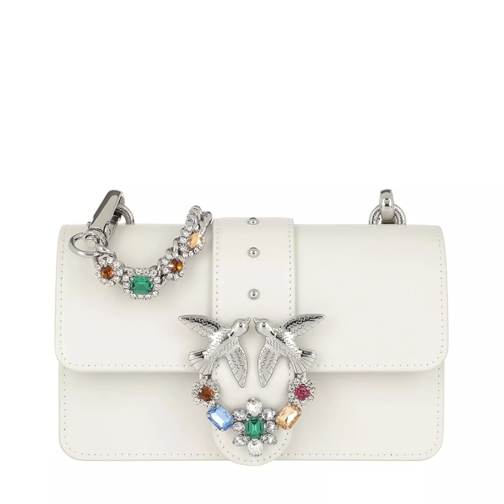 Pinko Love Mini Jewels Crossbody Bag White Sac à bandoulière