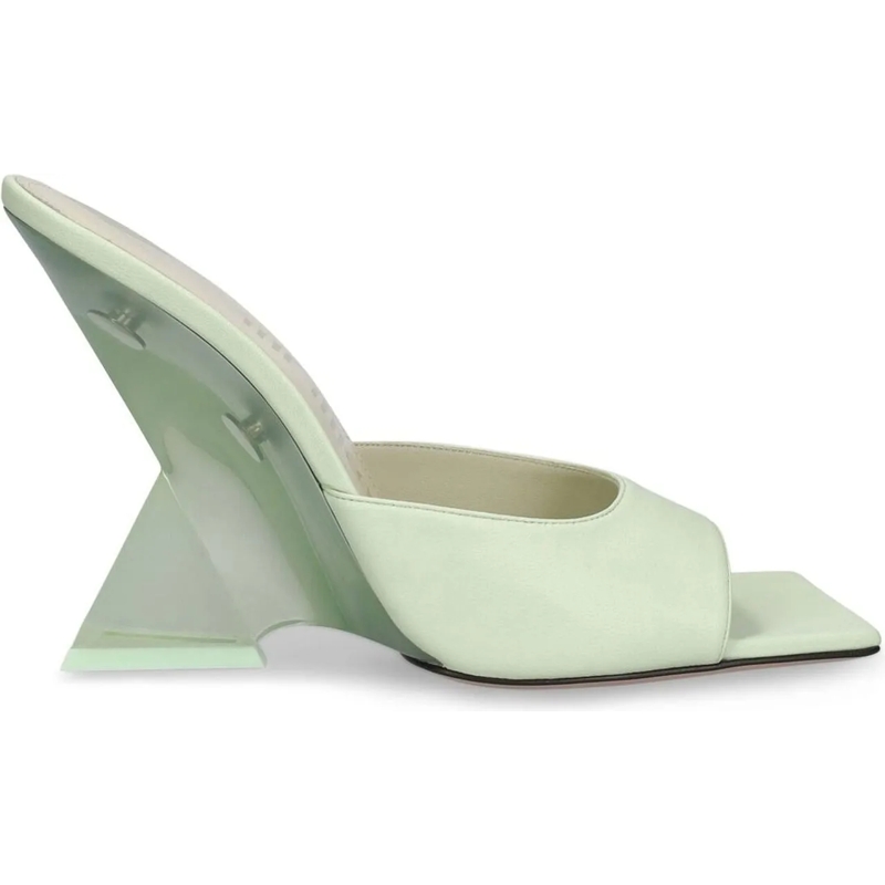 The Attico Sandalen The Attico Cheope 105 Leather Sandals grün
