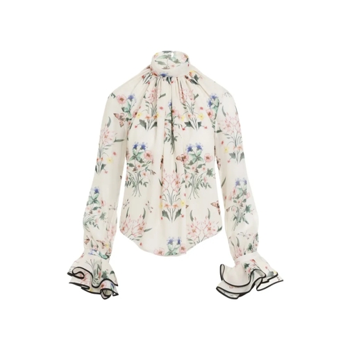 Giambattista Valli Blusen Silk Blouse Neutrals