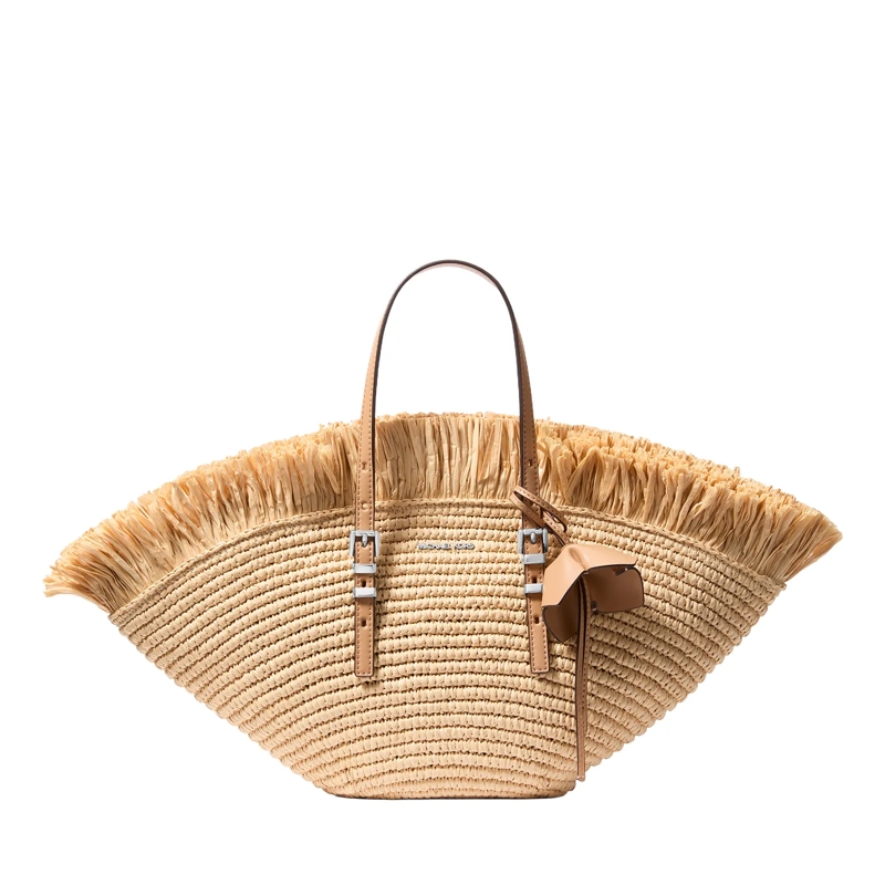 MICHAEL Michael Kors Korbtasche Sm Fan Tote Nat/peanut