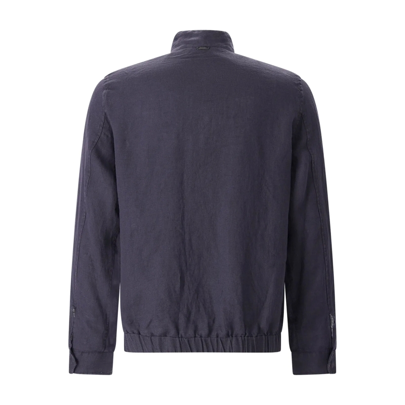 Herno Overgangsjas Jacke aus  Leinen blau(Image 2)