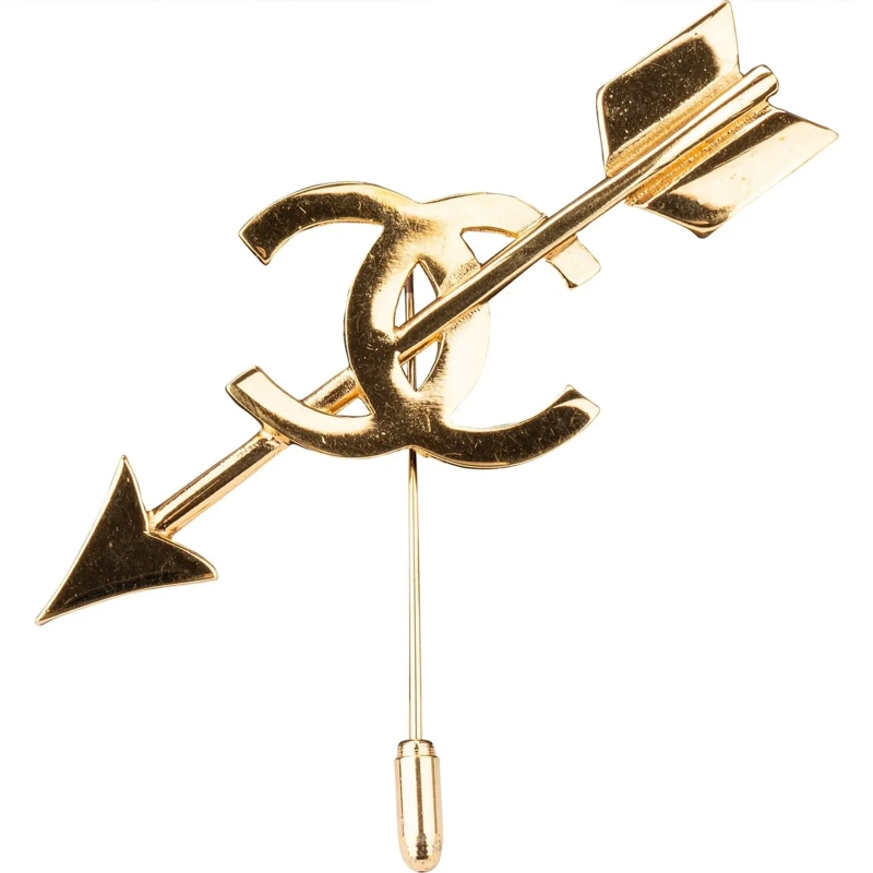 Chanel  Chanel Heart Arrow Pin Brooch mehrfarbig
