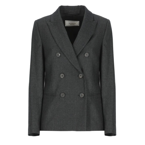 Peserico Blazer Wool Blazer Grey