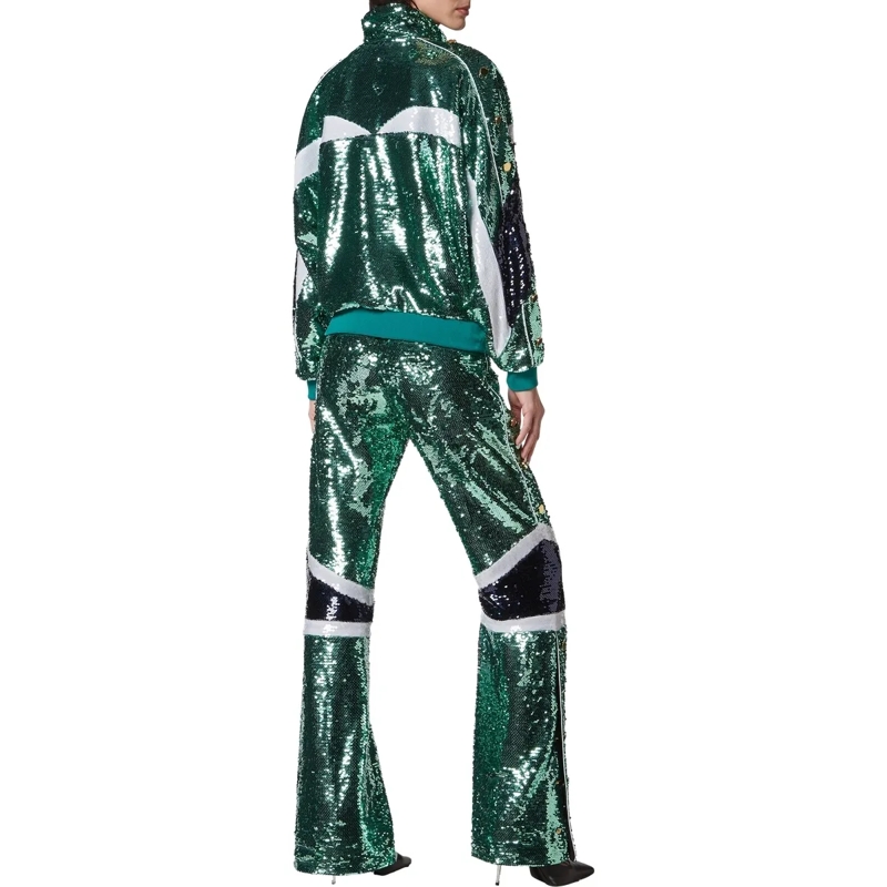 Philipp Plein Jogginghose Jogginganzug Mit Schmucksteinen grün(Image 2)