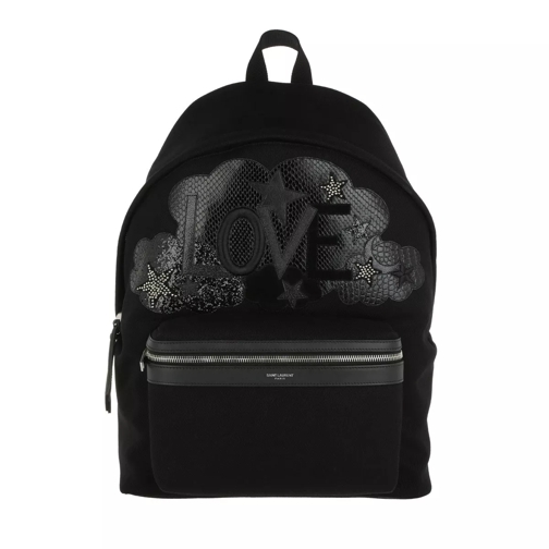 Saint Laurent City Love Backpack Black Ryggsäck