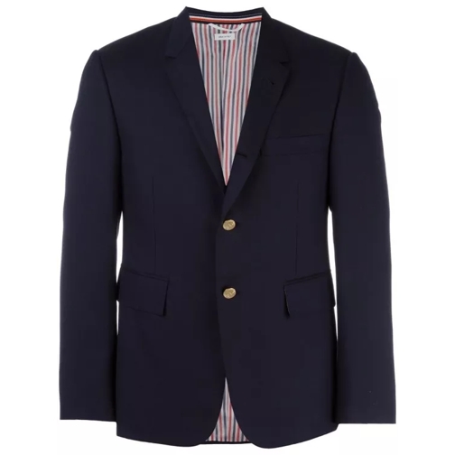 Thom Browne Blue Wool Jackets Blue 