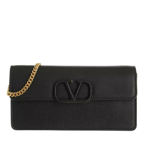 Valentino Garavani V Logo Crossbody Bag Black Sac à bandoulière
