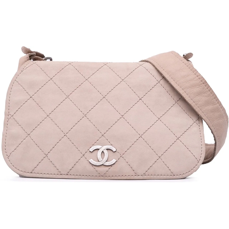 Chanel Sac à bandoulière Calfskin Stitched Highlander Messenger Bag braun