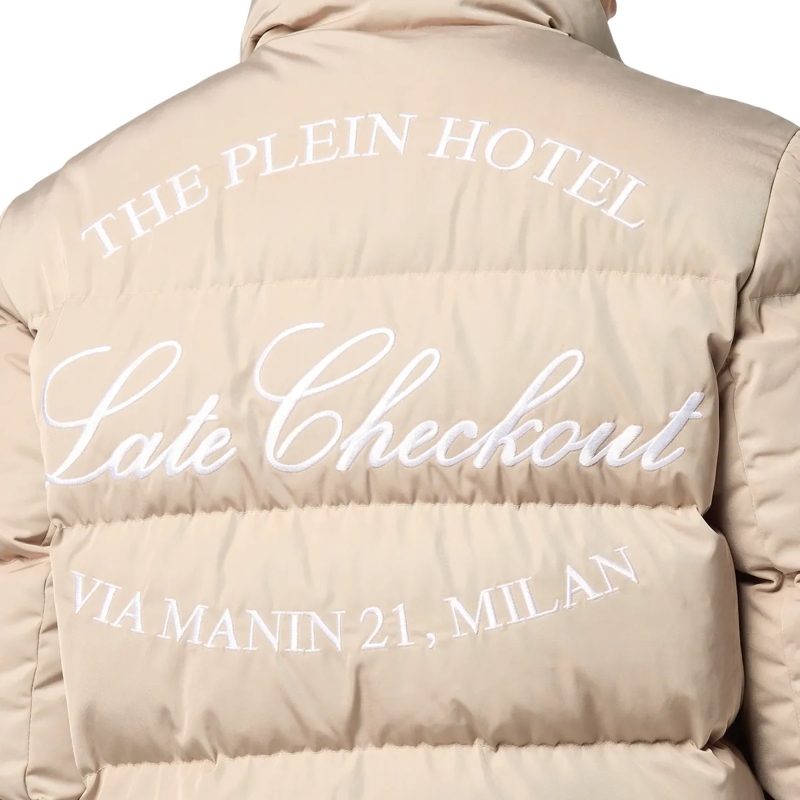 Philipp Plein Lederjacke Jacke beige(Image 5)