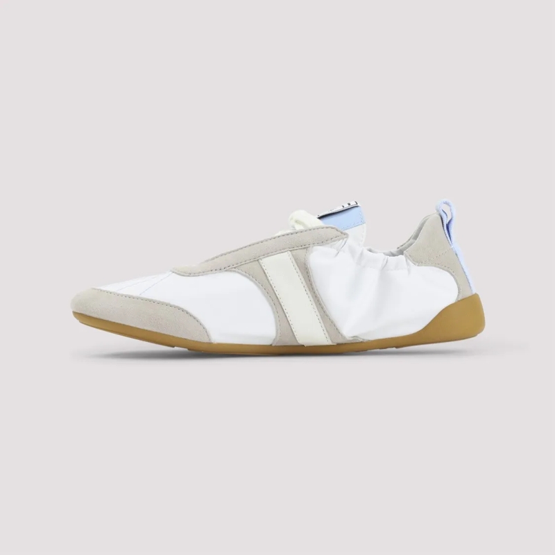Chloé Sneaker basse Low-Profile Sneakers With Nylon And Leather Blend White