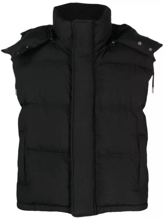 AMI Paris - Black Hooded Padded Gilet - Größe M - black