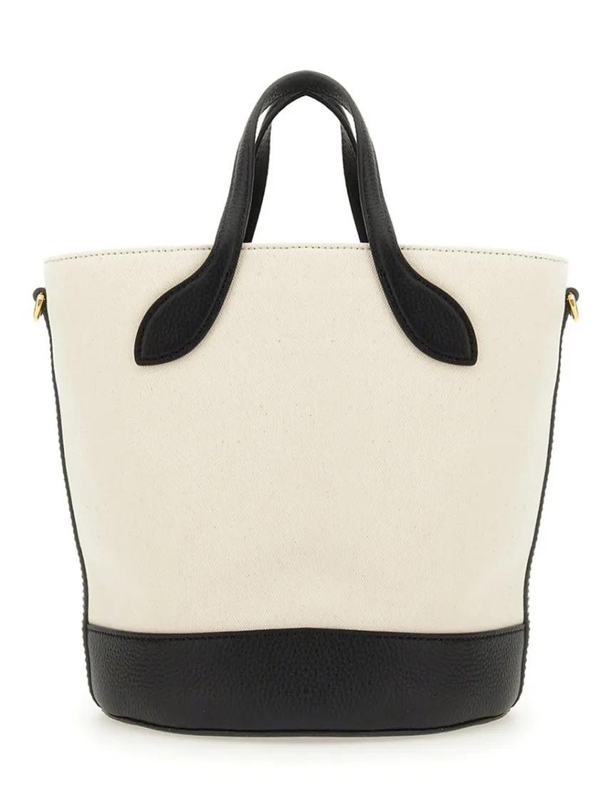 Bally Shoppers & Totes Structured Bucket Bag With Dual Handles And Adjust in beige