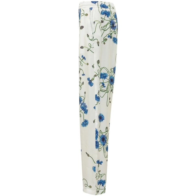 Stella McCartney Pantalon de jogging Pantalone con Stampa Floreale a Gamba Larga weiß(Image 3)