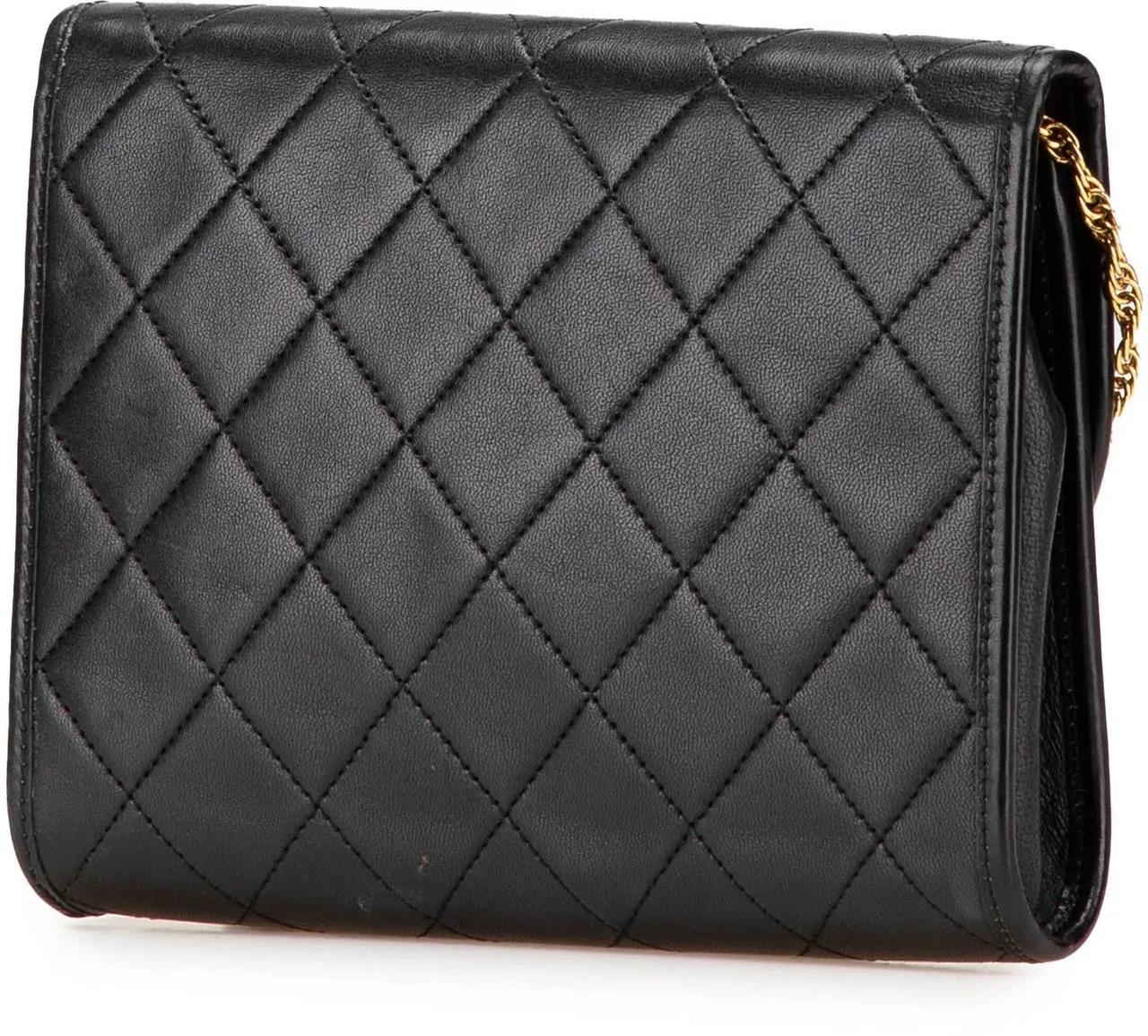 Thumbnail - Chanel Hobo Bags - 1984-1986 Mini CC Quilted Lambskin Round Flap - Gr. unisize - in Schwarz - für Damen