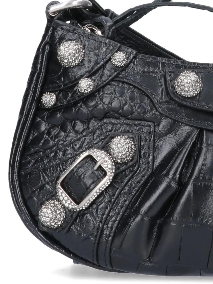 Balenciaga Hobo bags Mini 'Le Cagole' Bag – Black in zwart