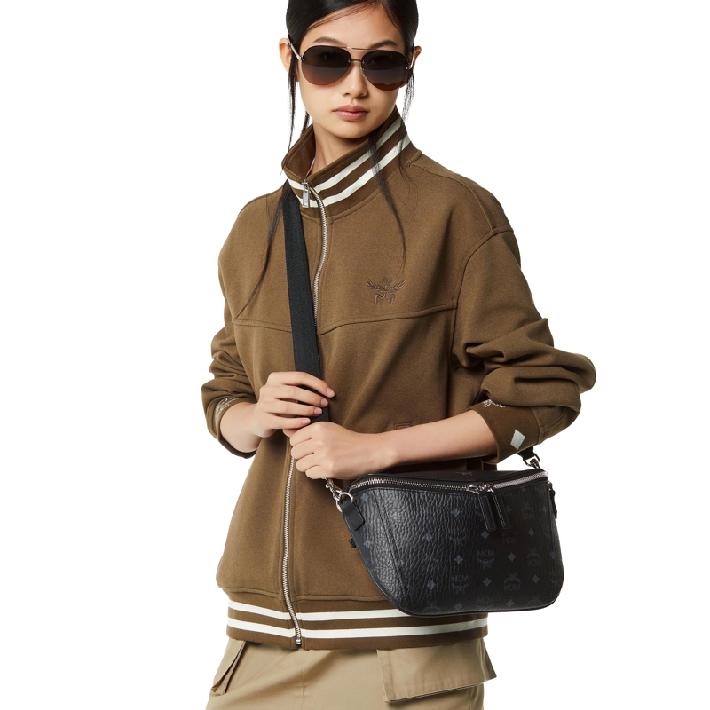 MCM Crossbodytas Diamond Vi Lthr Mix Crossbody Sml Bk Black(Image 3)