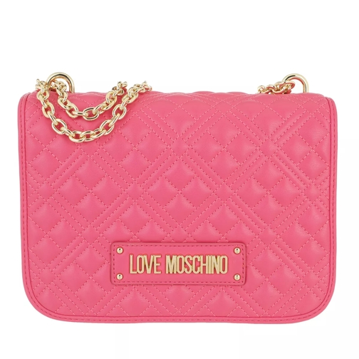 Love Moschino Borsa Quilted Nappa Pu  Fuxia Crossbody Bag