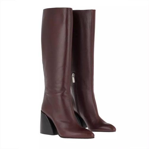 Chloé High Boots Leather Burgundy Stiefel