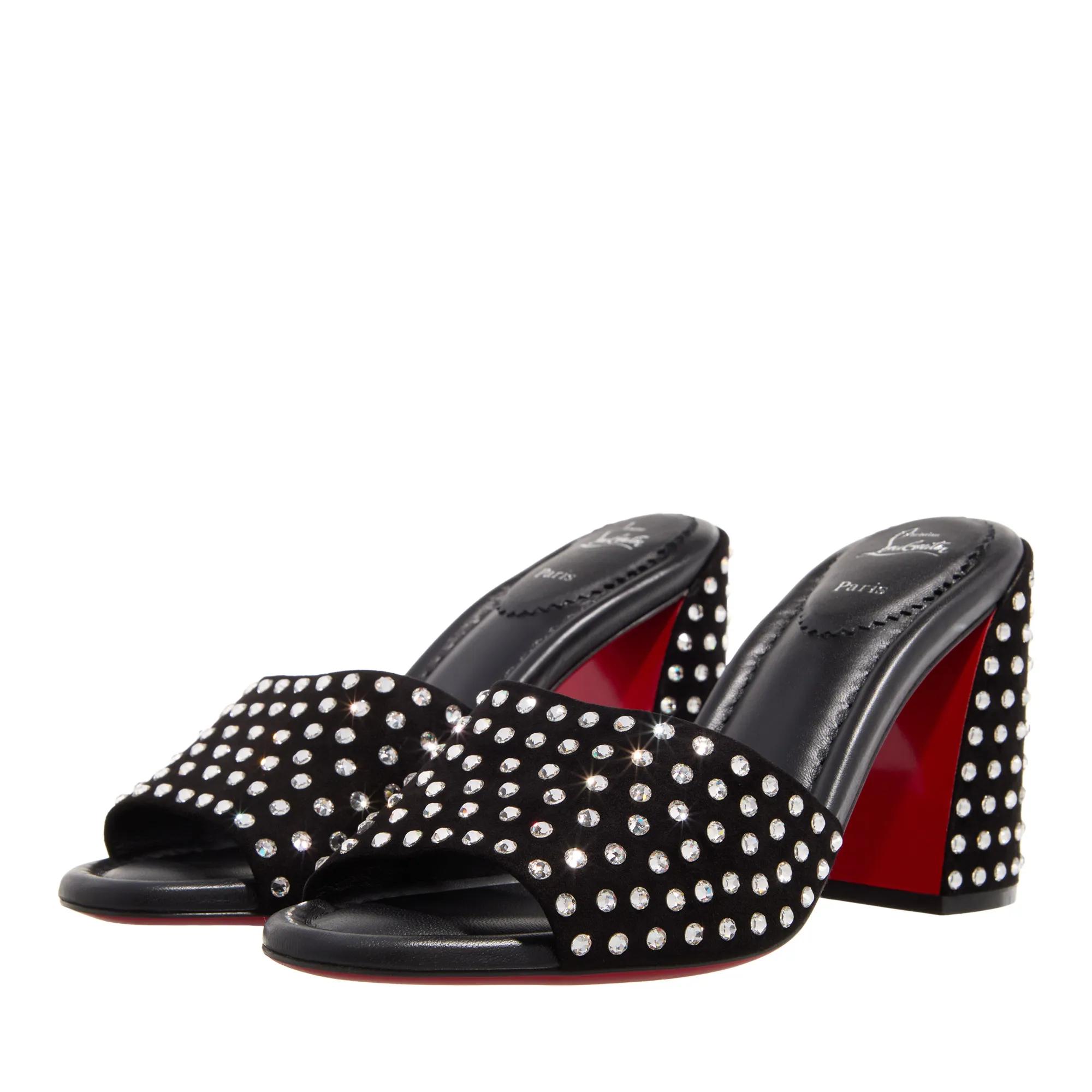 Christian Louboutin Slipper & Pantoletten - Jane Mule Strass Boum - Gr. 39 (EU) - in Schwarz - für Damen