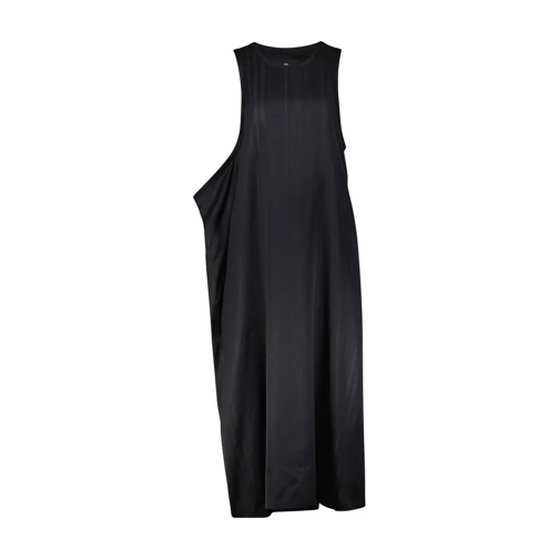 Y-3 Maxikleid mit minimalem Streifen-Design Schwarz Maxikleider