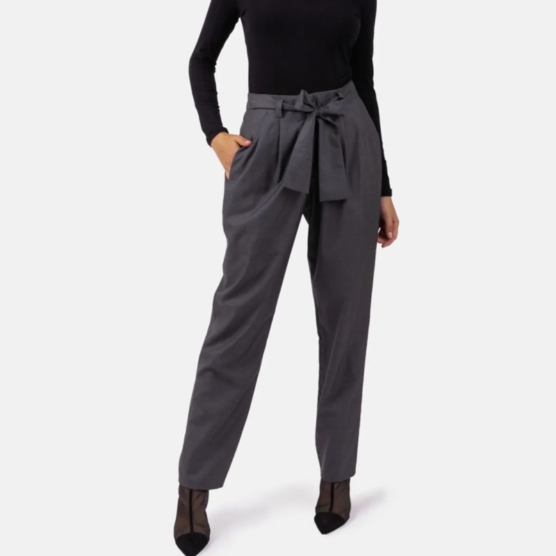 Helene Galwas Anzugshose Bundfaltenhose CAROLIN WOLLMIX grau(Image 2)