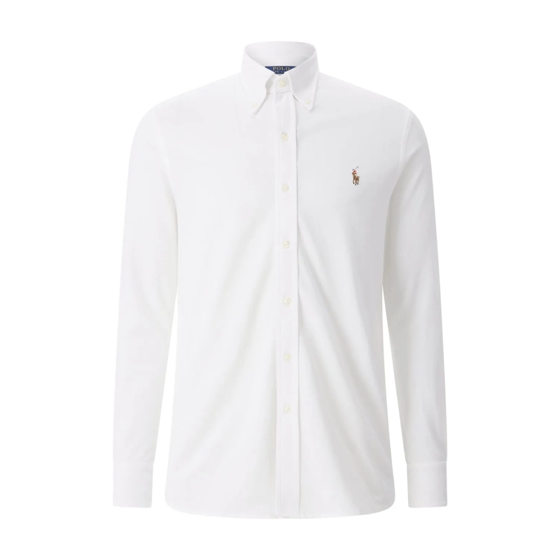 Polo Ralph Lauren Chemise Gestricktes Hemd aus Baumwolle weiß