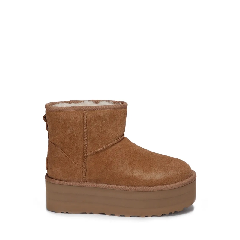 UGG Bottes Classic Mini Platform Ankle Boots Brown