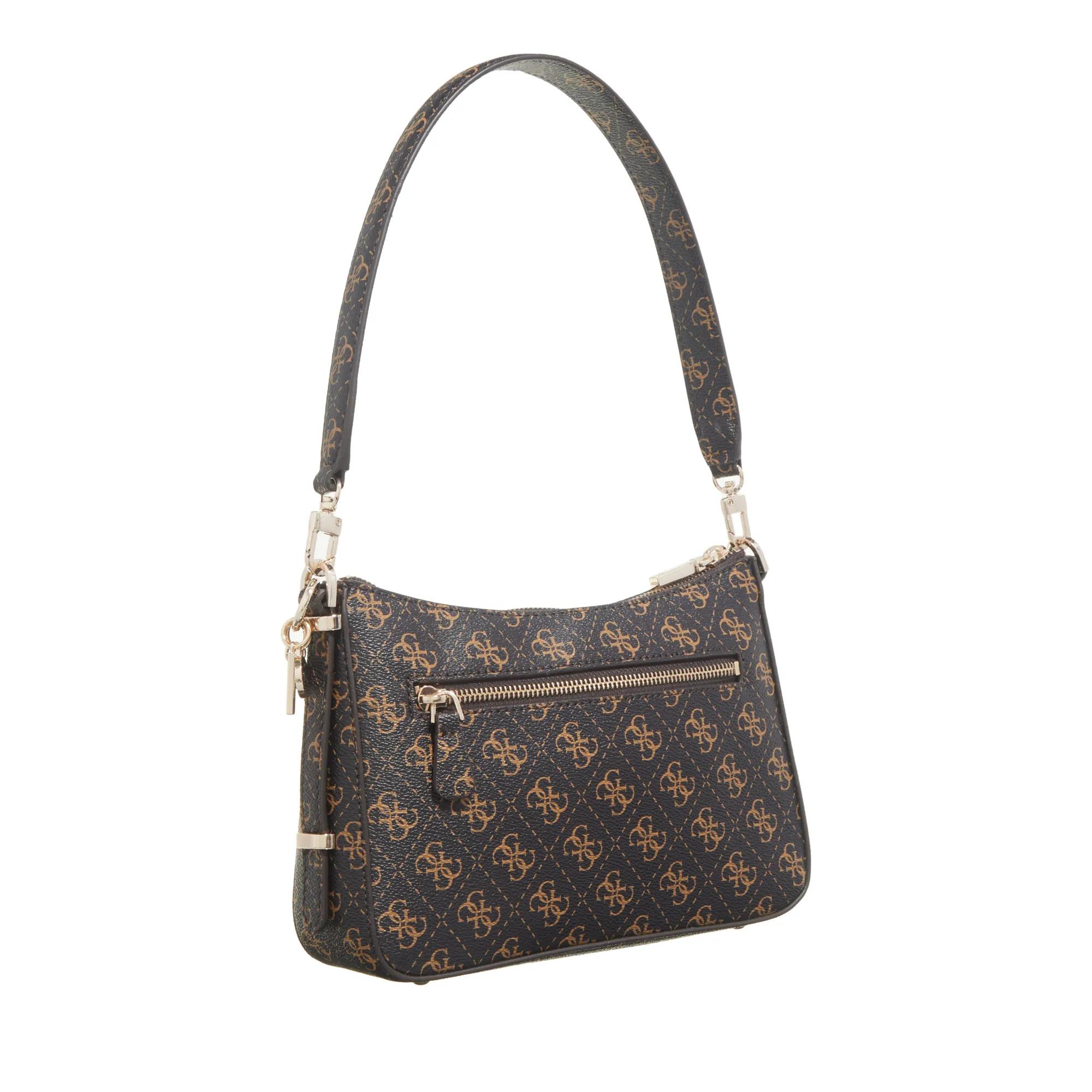 Guess Pochettes Eco Erica Top Zip Shoulder Bag in bruin
