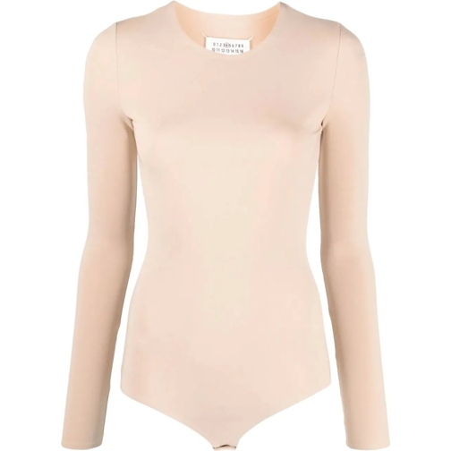 Maison Margiela T-shirts Longsleeve Bodysuit Almond mehrfarbig