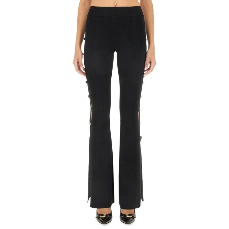 パンツ VERSACE Cut-out pants Black  10180211A12258 Versace Jeans Couture Cut Out Pants Black
