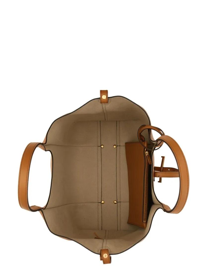 TOD'S Shoppers & Totes "T Timeless" Tote Bag in bruin