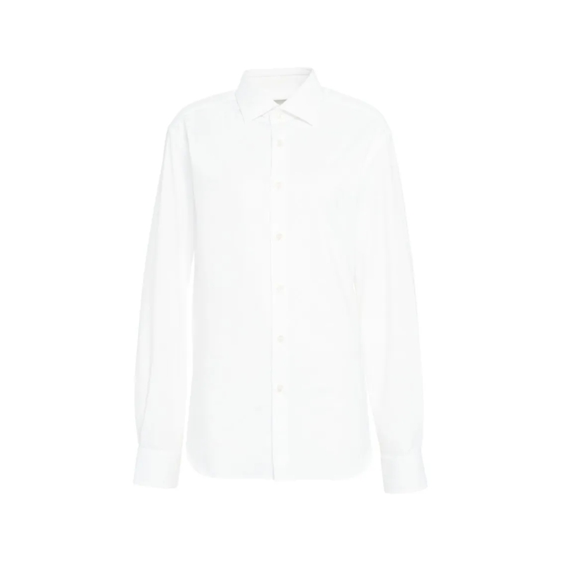 Gender Hemd Tailored White Shirt With Collar White